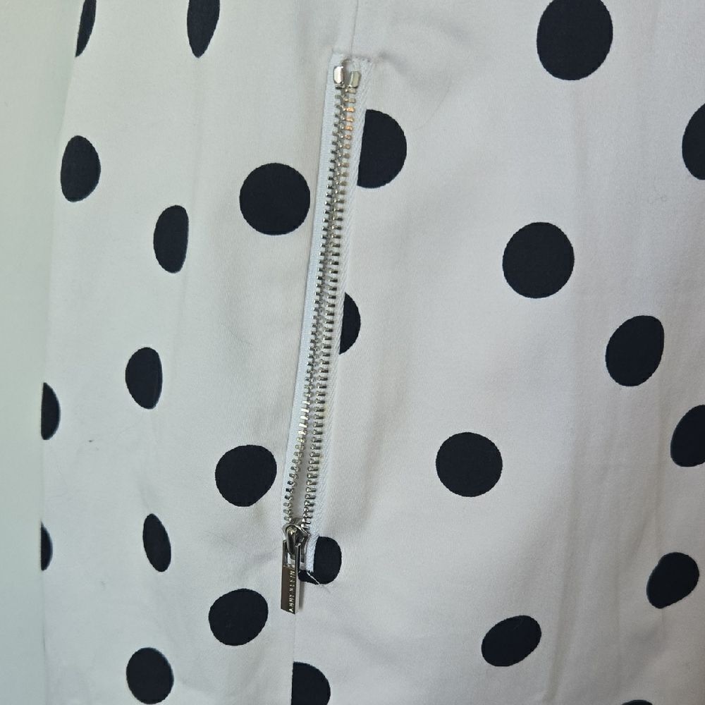 Anne Klein Black and White Sleeveless Sheath Mini Dress - Picture 3 of 4